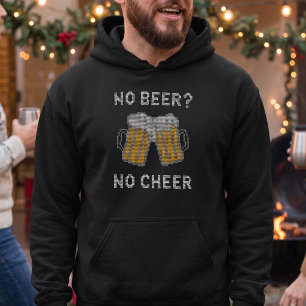Geen bier geen vrolijkheid lelijk trui hoodie