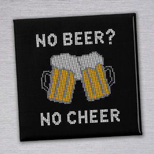 Geen bier geen vrolijkheid lelijk trui magneet