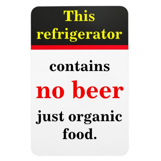 Geen bier magneet (Verticaal)