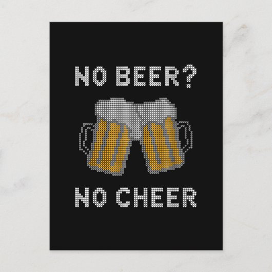 Geen bier nr. Cpure Ugly Sweater Briefkaart (Voorkant)