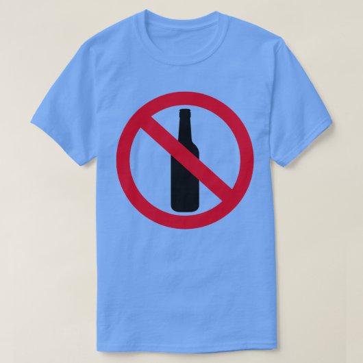 Geen bieralcohol t-shirt (Design voorkant)