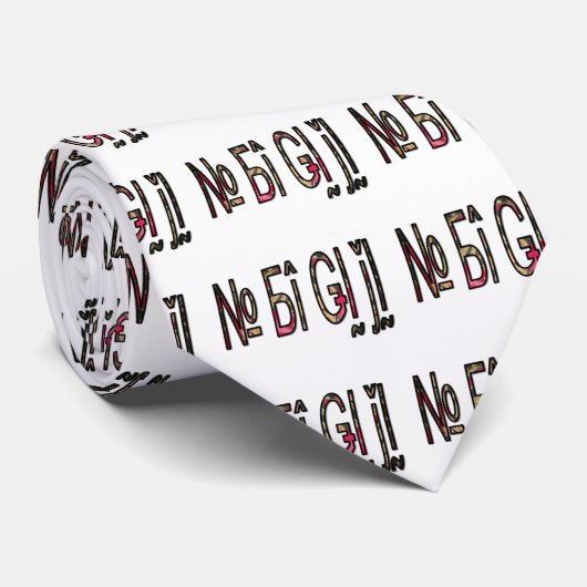 geen bigiji.png stropdas (Opgerold)