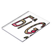 Geen Bigiji Text Art Print Notitieboek (Linkerzijde)