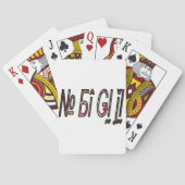 Geen Bigiji Text Art Print Pokerkaarten (Achterkant)