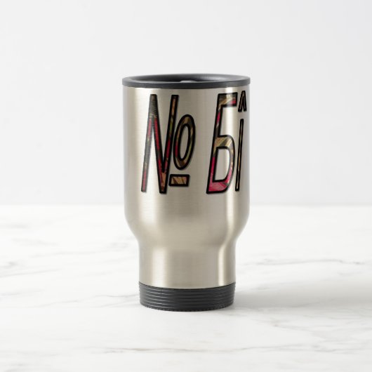 Geen Bigiji Text Art Print Reisbeker (Center)