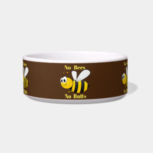 Geen Bijen Geen Butts Pet Bowl Voerbakje