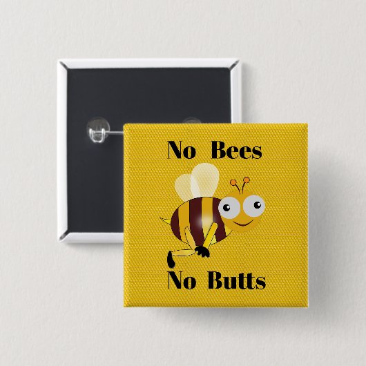 Geen Bijen Geen Kontjes Button (Voorkant /achterkant)