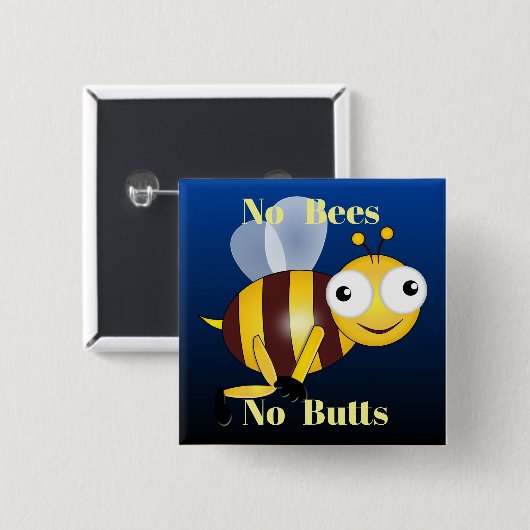 Geen Bijen Geen Kontjes Button (Voorkant /achterkant)