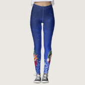 Geen blauwe sneeuwpop-leggings leggings (Voorkant)