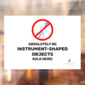 Geen blauwe Violet Lokale muziekwinkel Raamsticker (Vel 2)