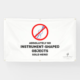 Geen blauwe Violet Lokale muziekwinkel Spandoek