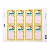 Geen Blauwgroen bekeerbare bekroonde kerst Etiket (Full Sheet)