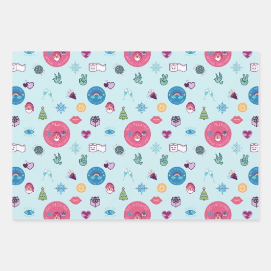 Geen bliksem kerst met feestdag inpakpapier vel (Voorkant 2)