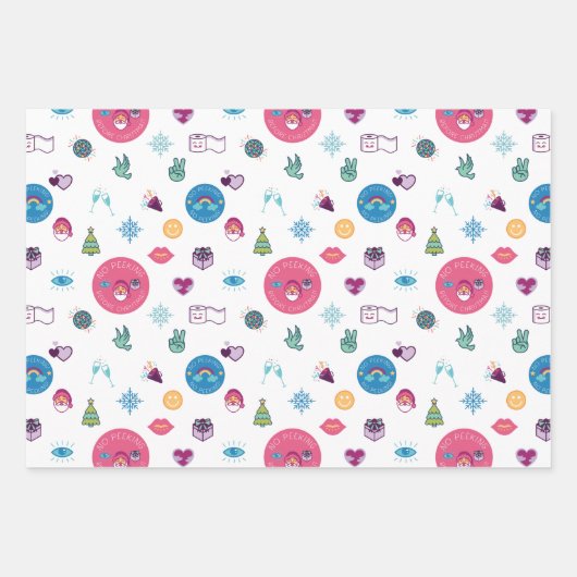 Geen bliksem kerst met feestdag inpakpapier vel (Voorkant)