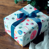 Geen bliksem kerst met feestdag inpakpapier vel