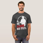 Geen bloed Geen Foul Lacrosse Lax T-Shirt (Voorkant volledig)