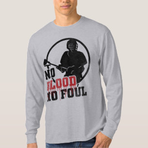 Geen bloed Geen Foul Lacrosse, LAX T-shirt