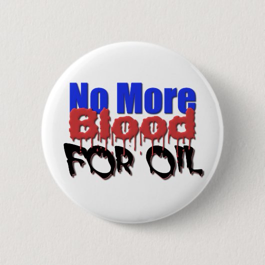 Geen bloed meer ronde button 5,7 cm (Voorkant)