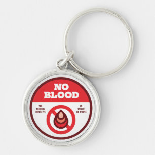 Geen bloed! Optie 1 Sleutelhanger
