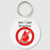 Geen bloed sleutelhanger (Voorkant)