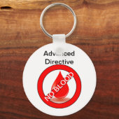 Geen bloed sleutelhanger (Voorkant)