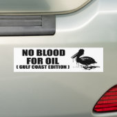 GEEN BLOED VOOR OLIE. GULF COAST EDITION. BUMPERSTICKER (Op auto)