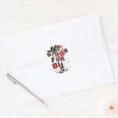 GEEN BLOED VOOR OLIE RONDE STICKER (Envelop)