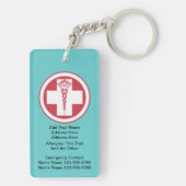 Geen bloedbaan - Geavanceerde richtlijn Sleutelhanger (achterkant)