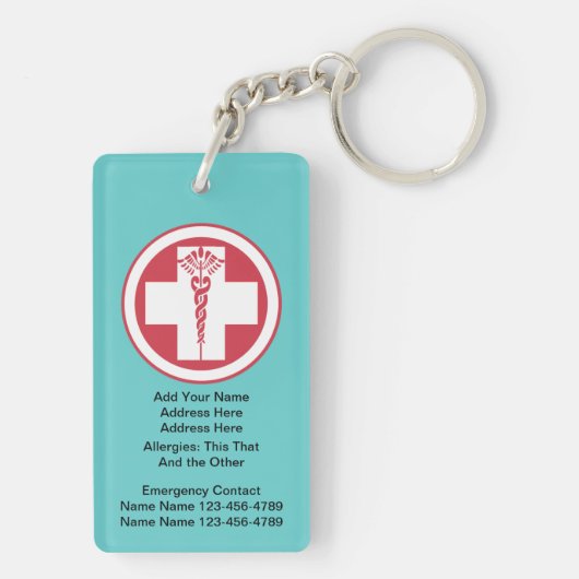 Geen bloedbaan - Geavanceerde richtlijn Sleutelhanger (achterkant)