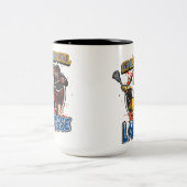 Geen bloedlacrosse tweekleurige koffiemok (Center)