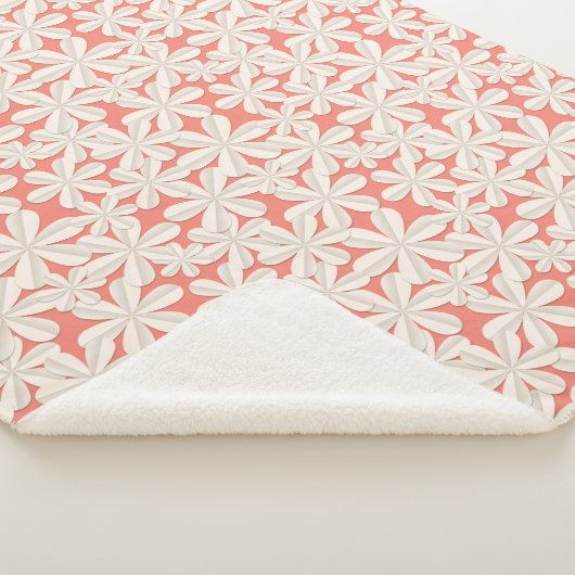 Geen bloemen sherpa deken (3/4)