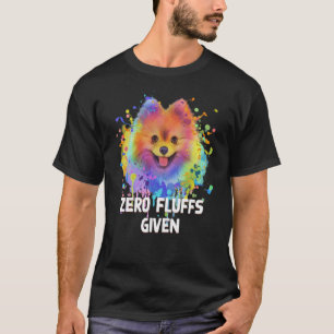 Geen boeien gegeven pommerische pom pom Humor Dog  T-shirt