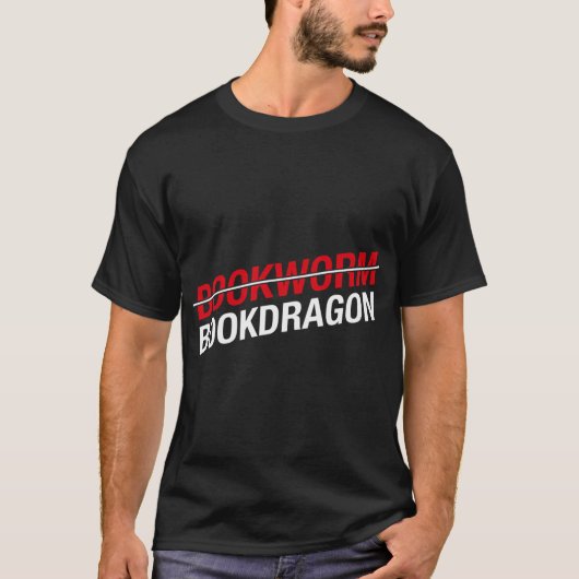 Geen boekenwurm voor een boek t-shirt (Voorkant)