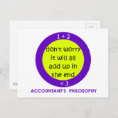 Geen Boekhouding Briefkaart (Voorkant / Achterkant)