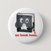 Geen boekverboden alstublieft ronde button 5,7 cm (Voorkant)