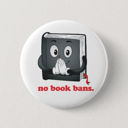 Geen boekverboden alstublieft ronde button 5,7 cm (Voorkant)