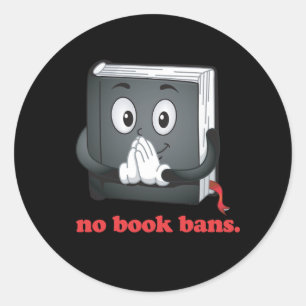 Geen boekverboden alstublieft ronde sticker