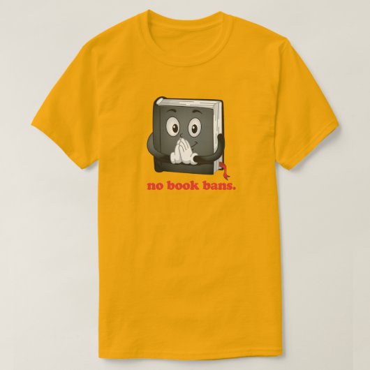 Geen boekverboden alstublieft t-shirt (Design voorkant)