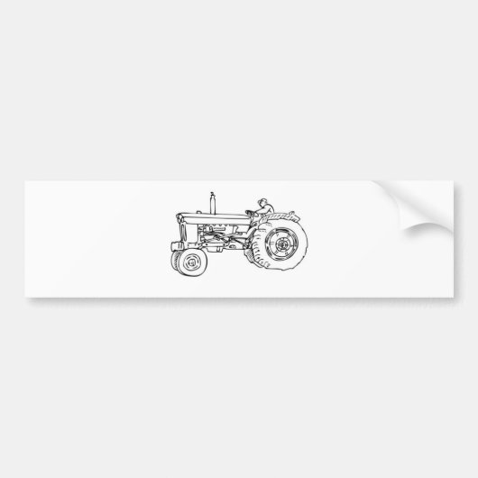 GEEN BOERDERIJEN, GEEN VOEDSEL! BUMPERSTICKER (Voorkant)