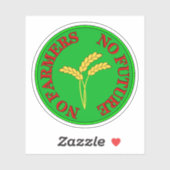 Geen boeren, geen voedsel, geen toekomst. Boerenpr Sticker (Vel)