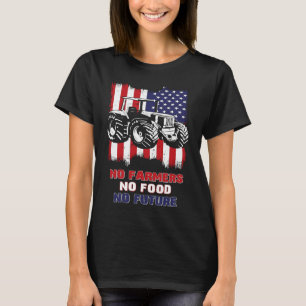 Geen boeren geen voedsel geen toekomst voor gepass t-shirt