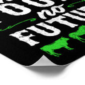 Geen boeren geen voedsel meer geen landbouw in het poster (Hoek)