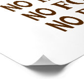 geen boeren geen voedsel op een toekomstig plein poster (Hoek)