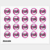 GEEN BONT! RONDE STICKER (Vel)