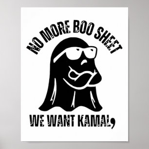  Geen Boo Sheet Meer Wij Willen Kamala Halloween Poster