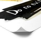 Geen boogweerstand van drie illustraties poster (Hoek)