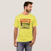 Geen boor Funny Shirt Humor (Voorkant volledig)