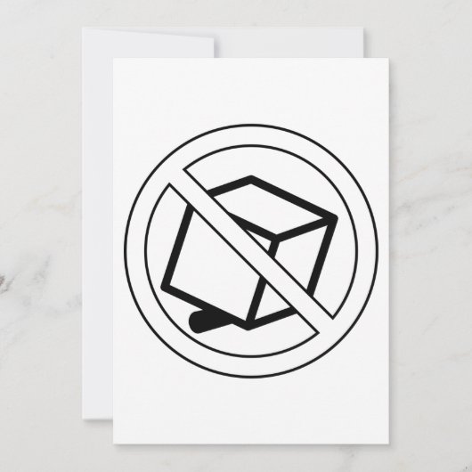 Geen bootsymbolen kaart (Voorkant)