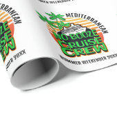 GEEN BOOZE CRUISE CREW Bestemmingsgroep Reizen Cadeaupapier (Rol Hoek)