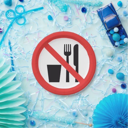 Geen bord voor voedsel en Drink (Feest)